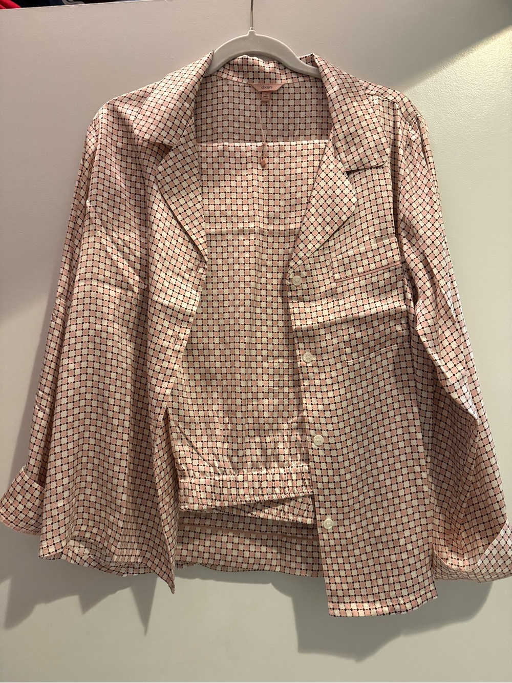 Eberjey Inez Printed Silk PJ Set Size M BNWT